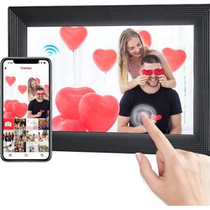 Equivera Digitale Fotolijst - Digitaal Fotolijstje - Elektrische Fotolijst - WiFi - Digitale Fotolijst met WiFi - Digitale Fotokader