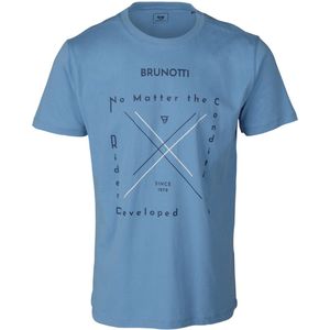 Brunotti Jahn-Logotypo Heren T-shirt - Airforce Blue - L