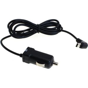 Mini USB-B Autolader - 5V - 1A - 5W - 1 meter - Zwart