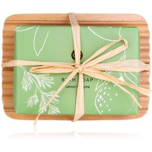 green-goose Zeep met Zeephouder Giftset - Lemon & Tyhme