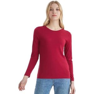 Lightweight Merino Wool Thermal Underwear for Women - Long Sleeve Shirt for Hiking and Skiing