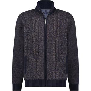 Fellows United Cardigan Vest Rough Sherpa Lining Inside Navy (32.1113 - 110)