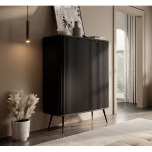 Meubella - Dressoir Zakari - Zwart - 103 cm