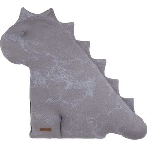Baby's Only knuffel dinosaurus Marble - Knuffeldier - Baby knuffel - Decoratie kussen - Cool Grey/Lila - 55 cm - Baby cadeau