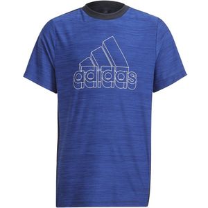 Adidas - A.r Htr - T-shirt - Blauw - Korte Mouwen - 5-6 Jaar