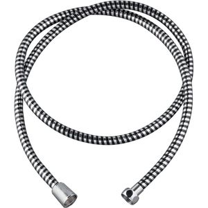 Zèbre doucheslang, PVC-kunststof, 1,5 m, verchroomd