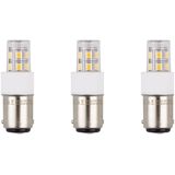 SPL - Ba15d LED Lamp - Neutraal Wit - 2W - 200lm - LED Buislamp T17 - 3 Stuks
