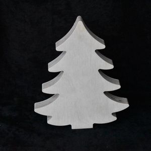 Houten kerstboom 21cm - Kerstdecoratie - Van Aaken Design - Berken multiplex