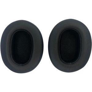 Allecto Plus - Zwarte Oorkussens van Zacht Eiwitleer voor Draadloze Hoofdtelefoon met Ruisonderdrukking, Vervangende Oorkussens Compatibel met Sony WH-XB900N, WH-CH720N, WH-CH710N - Comfortabel en Duurzaam.
