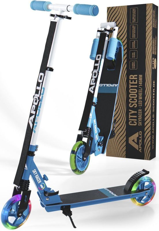 Apollo LED-stadscooter met vering Scooter Skyracer