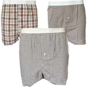 Embrator mannen Boxershorts 3-stuks geruit maat XL
