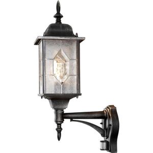 Konstsmide 7268 - Wandlamp - Milano wandlamp opwaarts 53cm 230V E27 - zwart/zilver