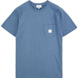 Makia Square Pocket T-shirt Met Korte Mouwen Blauw L Man
