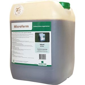EM Agriton Microferm Kant-en-Klaar – Duurzaamheid - Organische Bodemverbeteraar & Compostversneller – Fermentatie – Verbetert bodemvruchtbaarheid – 20 Liter