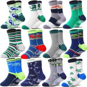 Antislipsokken voor Kinderen | 12 Paar Rutschfeste Katoenen Sokken voor Jongens en Baby's