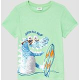 T-shirt - Regular-fit - Katoenen Jersey - Met Print en Pailletten