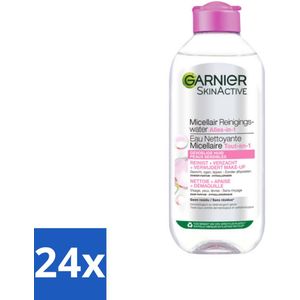 24 x Garnier - SkinActive - Micellair Reinigingswater - Gevoelige Huid - Milde Reiniging & Make-Up Remover - 400 ml - Micellair Water - Reinigingswater - Gevoelige Huid - Make-up Remover - Milde Reiniging