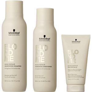 Schwarzkopf BlondMe Bond Repair Nourishing Set + Sealing Balm 75ml