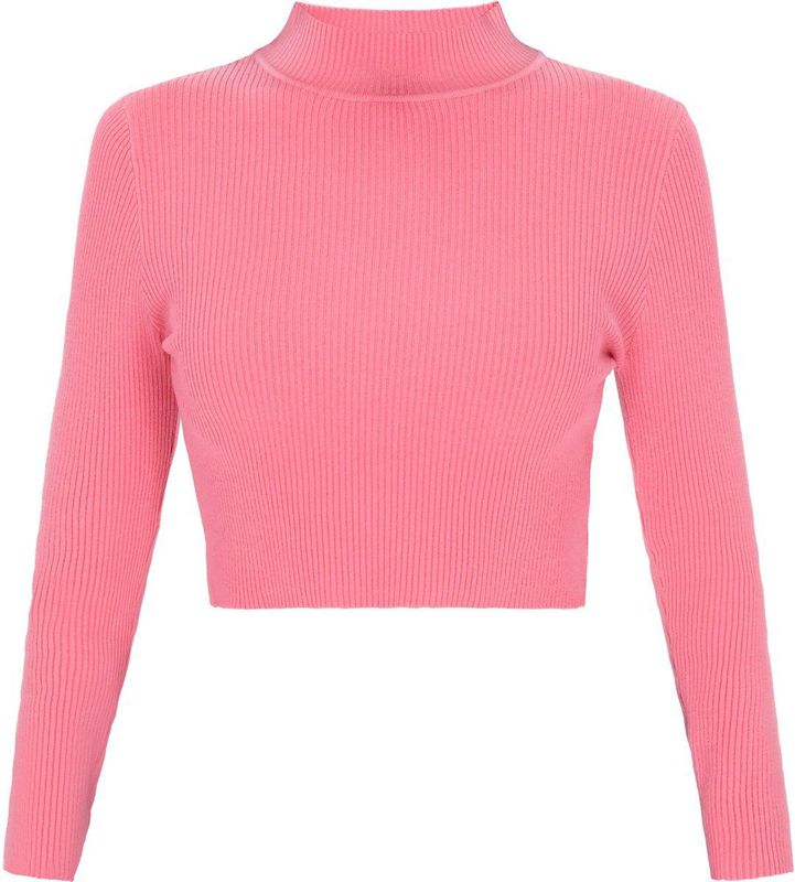 myMo - Comfy Collection - Jumper - Slim-fit - Cropped Silhouette - Elegant Stand-up Collar
