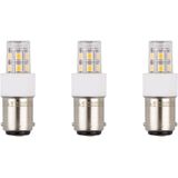 SPL - Ba15d - LED Lamp - Warm Wit - 2W - 190 lumen - LED Buislamp T17 - 3 Stuks