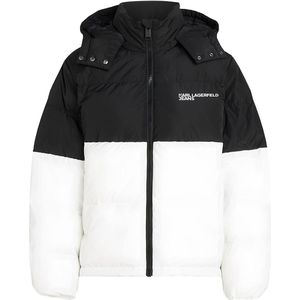 Karl Lagerfeld - Blocked Doudoune - Jas - Met Capuchon - Kleurcontrast