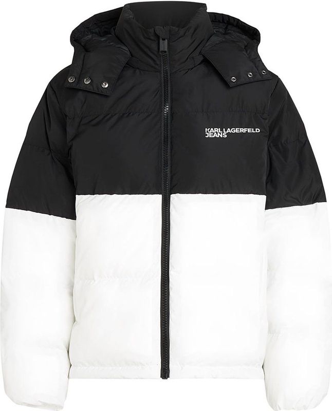 Karl Lagerfeld - Blocked Doudoune - Jas - Met Capuchon - Kleurcontrast