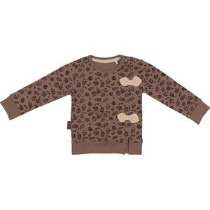 Frogs and Dogs - Meisjes sweater - Taupe - Maat 50/56