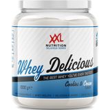 XXL Nutrition - Whey Delicious - Cookies & Cream - Wei Eiwitpoeder met BCAA & Glutamine, Proteïne poeder, Eiwit shake, Whey Protein - 1000 gram