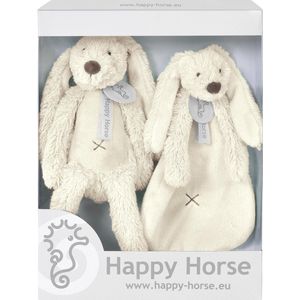 Happy Horse Geschenkverpakking Konijn Richie Wit Knuffel no. 1 - 28 cm / Knuffeldoekje