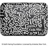 Ögon Designs Stockholm V2.0 Aluminium Creditcardhouder - Keith Haring - Zwart-Wit