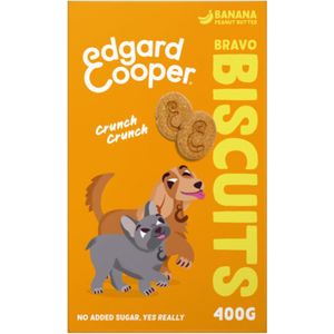 Edgard & Cooper Adult Biscuit Banaan & Pinda 400 gr