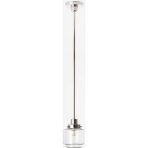 Art Deco Trade - Hanglamp Getrapte Cilinder Small Helder 20's Nikkel