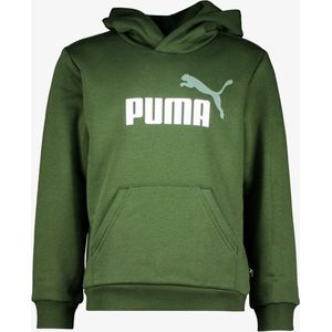 Puma ESS Big Logo kinder hoodie donkergroen - Maat 170/176