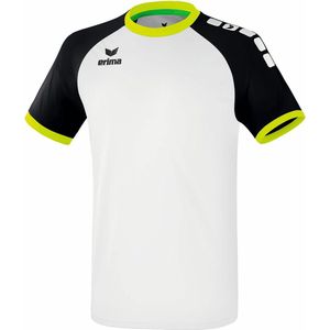 Erima Zenari 3.0 SS Shirt Junior  Sportshirt - Maat 128  - Unisex - wit/zwart/geel