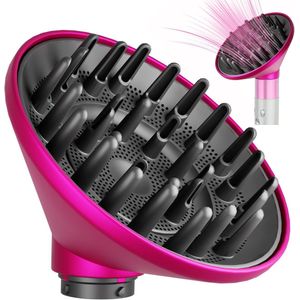 Geschikt voor Grote diffuser-opzetstuk compatibel met Dyson Airwrap, geüpgraded groter diffusermondstuk voor sneller drogen en het definiëren van krullen, roos