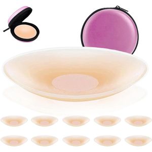 JGS Premium - 5 Paar Herbruikbare Tepelcovers Nipple Covers Dames - Ultradunne Siliconen Zelfklevende Tepelpads - Comfortabele Tepelbedekking