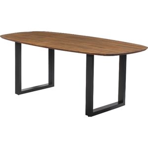 Ovale eettafel Isabo 200 x100 cm - magnoliahout