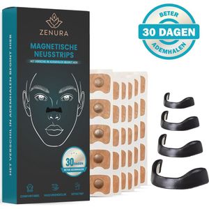 Zenura Magnetische Neusstrips - Anti Snurk Neusspreider - Neusstrip - 30 Dagen Voorraad - Huidvriendelijk - 60 Stuks Neusstickers