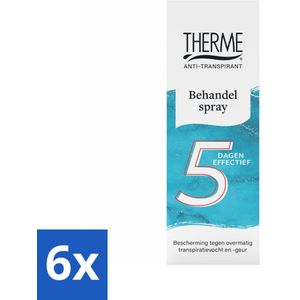 Therme - Anti-Perspirant - Behandelspray - Verfrissend - Verzorgend - 25ml - Voordeelverpakking - 6 stuks