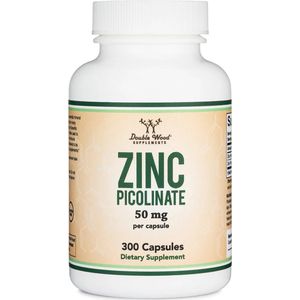 Double Wood - Zink Picolinaat - 300 Capsules - 50 mg per Capsule