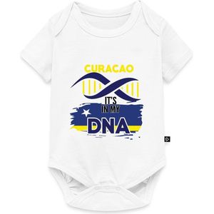 Curaçao Trots Het Zit In Mijn DNA Baby Rompertje Met Korte Mouwen