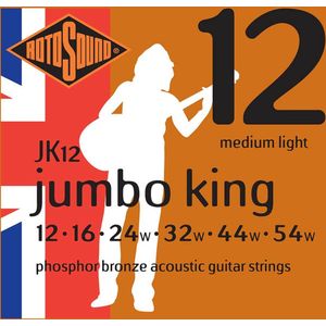 Snarenset akoestische gitaar Rotosound Jumbo King JK12