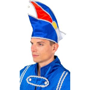 Carnaval verkleed thema Carnaval muts/steek - blauw/wit - Prins Carnaval
