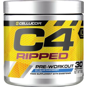 Cellucor C4 Ripped Pre Workout - Icy Blue Razz - 30 shakes (189 gram)