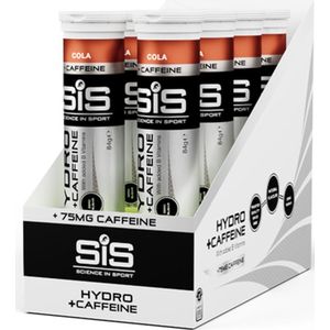 Science in Sport - SIS Go Hydro + cafeïne Bruistabletten - 300mg Elektrolyten en 75 mg cafeïne - Cola Smaak - 8x20 (160) Tabletten voordeelverpakking