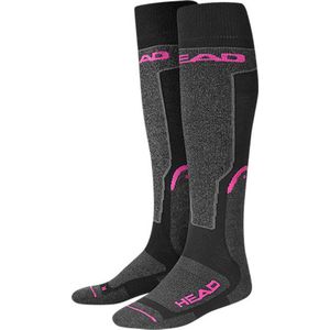 HEAD unisex ski race kneehigh black/rose violet