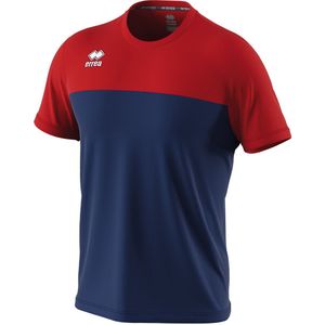 Errea - T-Shirt Mc Jr. - Sportshirt - Blauw Rood - 100% Polyester