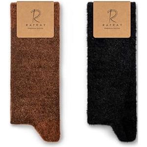 Warme Pluizige Dames Kniekousen - 2 Paar in Geschenkdoos - Comfortabele Wintersokken - Maat 36-40