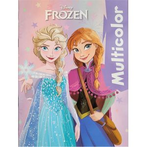 Disney Frozen - kleurboek met voorbeelden in kleur - 32 pagina's waarvan 17 kleurplaten - knutselen - Anna - Elsa - verjaardag - prinsessen