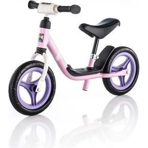 Kettler Run 10"" Girl - Loopfiets - Roze - Voetenplank - Ergonomisch verstelbaar zadel